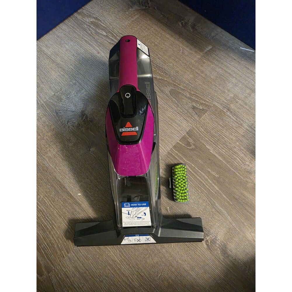 Pink BISSELL Pet Stain Eraser Cordless Carpet & Upholstery Cleaner Model 2002Q